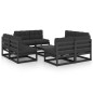 vidaXL 9-tlg. Garten-Lounge-Set mit Kissen Massivholz Kiefer vidaXL 9-tlg. Garten-Lounge-Set mit Kissen Massivholz Kiefer