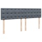 vidaXL Boxspringbett mit Matratze Dunkelgrau 180x200 cm Samt vidaXL Boxspringbett mit Matratze Dunkelgrau 180x200 cm Samt