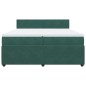 vidaXL Boxspringbett mit Matratze Dunkelgrün 200x200 cm Samt vidaXL Boxspringbett mit Matratze Dunkelgrün 200x200 cm Samt