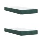 vidaXL Boxspringbett mit Matratze Dunkelgrün 200x200 cm Samt vidaXL Boxspringbett mit Matratze Dunkelgrün 200x200 cm Samt
