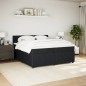 vidaXL Boxspringbett mit Matratze Schwarz 200x200 cm Samt vidaXL Boxspringbett mit Matratze Schwarz 200x200 cm Samt