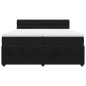 vidaXL Boxspringbett mit Matratze Schwarz 200x200 cm Samt vidaXL Boxspringbett mit Matratze Schwarz 200x200 cm Samt