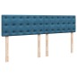 vidaXL Boxspringbett mit Matratze Blau 200x200 cm Samt vidaXL Boxspringbett mit Matratze Blau 200x200 cm Samt