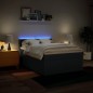 vidaXL Boxspringbett mit Matratze Blau 160x200 cm Stoff vidaXL Boxspringbett mit Matratze Blau 160x200 cm Stoff