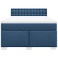 vidaXL Boxspringbett mit Matratze Blau 160x200 cm Stoff vidaXL Boxspringbett mit Matratze Blau 160x200 cm Stoff