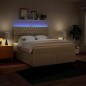 vidaXL Boxspringbett mit Matratze Creme 180x200 cm Stoff vidaXL Boxspringbett mit Matratze Creme 180x200 cm Stoff
