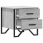vidaXL Nachttisch Grau Sonoma 40x41x40 cm Holzwerkstoff vidaXL Nachttisch Grau Sonoma 40x41x40 cm Holzwerkstoff
