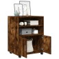 vidaXL Rollschrank Räuchereiche 60x48x81 cm Holzwerkstoff vidaXL Rollschrank Räuchereiche 60x48x81 cm Holzwerkstoff