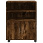 vidaXL Rollschrank Räuchereiche 60x48x81 cm Holzwerkstoff vidaXL Rollschrank Räuchereiche 60x48x81 cm Holzwerkstoff