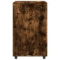 vidaXL Rollschrank Räuchereiche 60x48x81 cm Holzwerkstoff vidaXL Rollschrank Räuchereiche 60x48x81 cm Holzwerkstoff