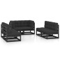 vidaXL 6-tlg. Garten-Lounge-Set mit Kissen Massivholz Kiefer vidaXL 6-tlg. Garten-Lounge-Set mit Kissen Massivholz Kiefer