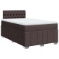 vidaXL Boxspringbett mit Matratze Dunkelbraun 120x200 cm Stoff vidaXL Boxspringbett mit Matratze Dunkelbraun 120x200 cm Stoff