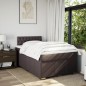vidaXL Boxspringbett mit Matratze Dunkelbraun 120x200 cm Stoff vidaXL Boxspringbett mit Matratze Dunkelbraun 120x200 cm Stoff