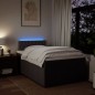 vidaXL Boxspringbett mit Matratze Dunkelbraun 120x200 cm Stoff vidaXL Boxspringbett mit Matratze Dunkelbraun 120x200 cm Stoff