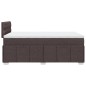 vidaXL Boxspringbett mit Matratze Dunkelbraun 120x200 cm Stoff vidaXL Boxspringbett mit Matratze Dunkelbraun 120x200 cm Stoff