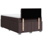 vidaXL Boxspringbett mit Matratze Dunkelbraun 120x200 cm Stoff vidaXL Boxspringbett mit Matratze Dunkelbraun 120x200 cm Stoff