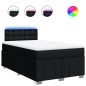 vidaXL Boxspringbett mit Matratze Schwarz 120x200 cm Stoff vidaXL Boxspringbett mit Matratze Schwarz 120x200 cm Stoff