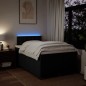 vidaXL Boxspringbett mit Matratze Schwarz 120x200 cm Stoff vidaXL Boxspringbett mit Matratze Schwarz 120x200 cm Stoff