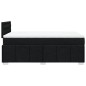 vidaXL Boxspringbett mit Matratze Schwarz 120x200 cm Stoff vidaXL Boxspringbett mit Matratze Schwarz 120x200 cm Stoff