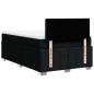 vidaXL Boxspringbett mit Matratze Schwarz 120x200 cm Stoff vidaXL Boxspringbett mit Matratze Schwarz 120x200 cm Stoff