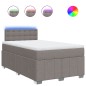 vidaXL Boxspringbett mit Matratze Taupe 120x200 cm Stoff vidaXL Boxspringbett mit Matratze Taupe 120x200 cm Stoff