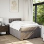 vidaXL Boxspringbett mit Matratze Taupe 120x200 cm Stoff vidaXL Boxspringbett mit Matratze Taupe 120x200 cm Stoff