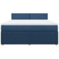 vidaXL Boxspringbett mit Matratze Blau 180x200 cm Stoff vidaXL Boxspringbett mit Matratze Blau 180x200 cm Stoff
