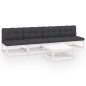 5-tlg. Garten-Lounge-Set mit Kissen Kiefer Massivholz 5-tlg. Garten-Lounge-Set mit Kissen Kiefer Massivholz