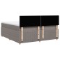 vidaXL Boxspringbett mit Matratze Taupe 200x200 cm Stoff vidaXL Boxspringbett mit Matratze Taupe 200x200 cm Stoff
