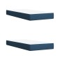 vidaXL Boxspringbett mit Matratze Blau 200x200 cm Stoff vidaXL Boxspringbett mit Matratze Blau 200x200 cm Stoff