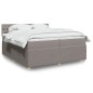 vidaXL Boxspringbett mit Matratze Taupe 200x200 cm Stoff vidaXL Boxspringbett mit Matratze Taupe 200x200 cm Stoff
