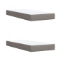 vidaXL Boxspringbett mit Matratze Taupe 200x200 cm Stoff vidaXL Boxspringbett mit Matratze Taupe 200x200 cm Stoff