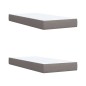 vidaXL Boxspringbett mit Matratze Taupe 200x200 cm Stoff vidaXL Boxspringbett mit Matratze Taupe 200x200 cm Stoff