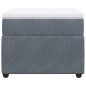 vidaXL Boxspringbett mit Matratze Dunkelgrau 90x190 cm Samt vidaXL Boxspringbett mit Matratze Dunkelgrau 90x190 cm Samt