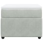 vidaXL Boxspringbett mit Matratze Hellgrau 90x200 cm Samt vidaXL Boxspringbett mit Matratze Hellgrau 90x200 cm Samt