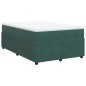 vidaXL Boxspringbett mit Matratze Dunkelgrün 120x200 cm Samt vidaXL Boxspringbett mit Matratze Dunkelgrün 120x200 cm Samt