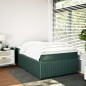 vidaXL Boxspringbett mit Matratze Dunkelgrün 120x200 cm Samt vidaXL Boxspringbett mit Matratze Dunkelgrün 120x200 cm Samt