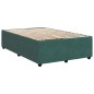 vidaXL Boxspringbett mit Matratze Dunkelgrün 120x200 cm Samt vidaXL Boxspringbett mit Matratze Dunkelgrün 120x200 cm Samt