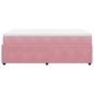 vidaXL Boxspringbett mit Matratze Rosa 120x200 cm Samt vidaXL Boxspringbett mit Matratze Rosa 120x200 cm Samt