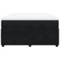 vidaXL Boxspringbett mit Matratze Schwarz 140x190 cm Samt vidaXL Boxspringbett mit Matratze Schwarz 140x190 cm Samt