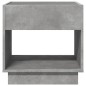vidaXL Nachttisch mit Infinity-LED Betongrau 50x50x50 cm vidaXL Nachttisch mit Infinity-LED Betongrau 50x50x50 cm