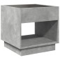vidaXL Nachttisch mit Infinity-LED Betongrau 50x50x50 cm vidaXL Nachttisch mit Infinity-LED Betongrau 50x50x50 cm