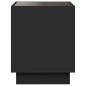 vidaXL Nachttisch mit Infinity-LED Schwarz 50x50x50 cm vidaXL Nachttisch mit Infinity-LED Schwarz 50x50x50 cm