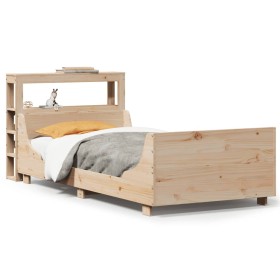 vidaXL Massivholzbett ohne Matratze 90x200 Kiefernholz