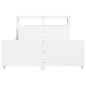 vidaXL Massivholzbett ohne Matratze Weiß 135x190 cm Kiefernholz vidaXL Massivholzbett ohne Matratze Weiß 135x190 cm Kiefernholz