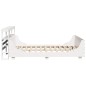 vidaXL Massivholzbett ohne Matratze Weiß 135x190 cm Kiefernholz vidaXL Massivholzbett ohne Matratze Weiß 135x190 cm Kiefernholz