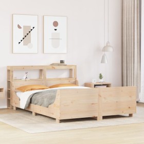 vidaXL Massivholzbett ohne Matratze 120x190 cm Kiefernholz
