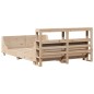 vidaXL Massivholzbett ohne Matratze 120x190 cm Kiefernholz vidaXL Massivholzbett ohne Matratze 120x190 cm Kiefernholz