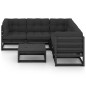 6-tlg. Garten-Lounge-Set mit Kissen Kiefer Massivholz 6-tlg. Garten-Lounge-Set mit Kissen Kiefer Massivholz