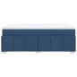 vidaXL Boxspringbett mit Matratze Blau 120x200 cm Stoff vidaXL Boxspringbett mit Matratze Blau 120x200 cm Stoff